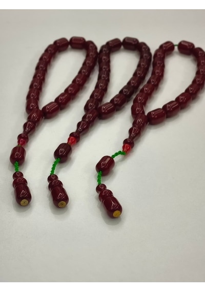Zeyzun Usta Bilek Boy Efe Maskot Sıkma Kehribar Tespih 16x1 Mm Ka