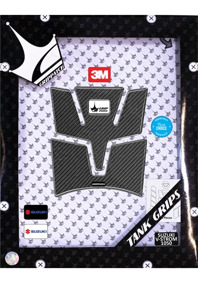 Suzuki V-strom 1050 2025 İle Uyumlu Kaydırmaz 6d Karbon 19 Parça Tank Pad Seti Gc55 KARBON