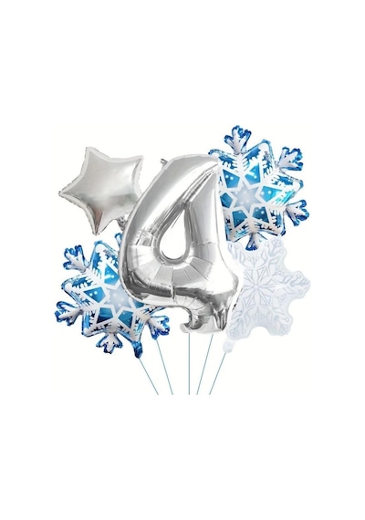 Kartanesi 4 Yaş Rakam Folyo Balon Set Sku: Zeusstk536ee307b4 .