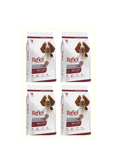 Reflex Beef Biftekli Yetişkin Köpek Mamasi 4 x 3 KG