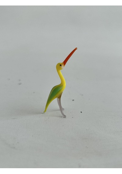 El Yapımı Mini Murano Cam Flamingo Biblo A140-01