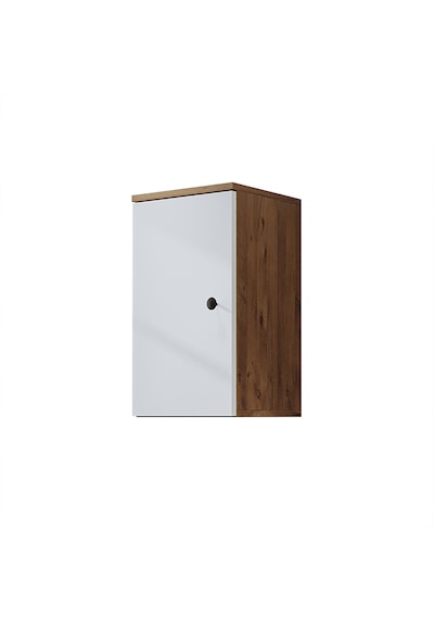 Banyo Dolabı Mat Mdf 60 X 35 Cm Banyo Boy Dolabı Atlantik Çam - Beyaz