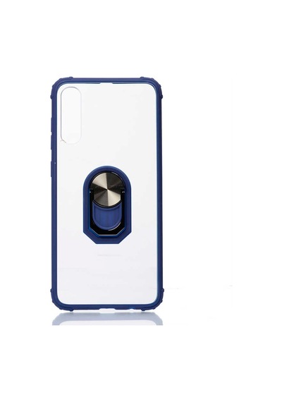 Samsung Uyumlu Galaxy A50 Kılıf Standlı Yüzüklü Mola Silikon Kapak