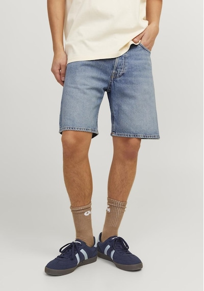 Jack & Jones Erkek Chris 920 Cooper Denim Sort 12252858 Blue Denim