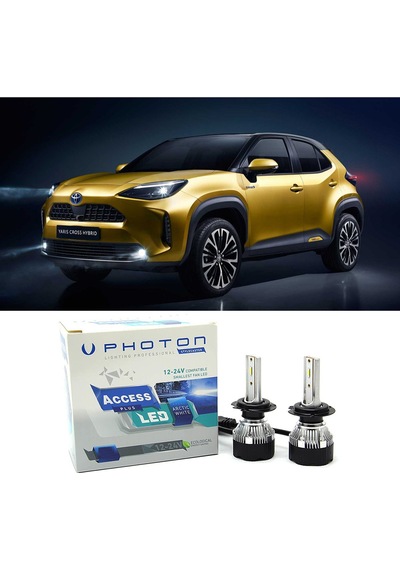 Toyota Yaris Uzun+kısa Far Ampulü H4 Access Yeni Seri Beyaz 2020-2023