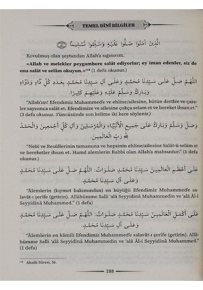 Temel Dini Bilgiler Türkçe - Arapça / İsmailağa Telif Heyeti