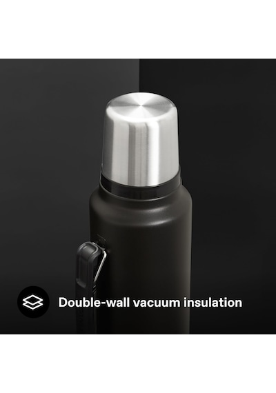 Classic Legendary Vakumlu Termos 1.4 Litre - Siyah 2.0 Paslanmaz Çelik