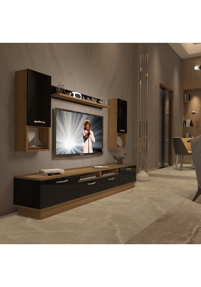 Decoraktiv Trendstyle 5220da Mdf Tv Ünitesi Tv Sehpası Pera - Siyah