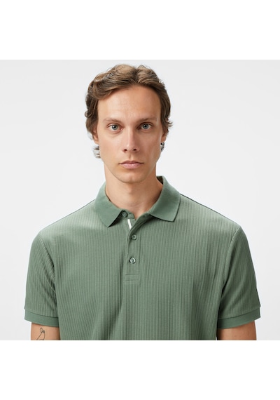 Nautica Erkek Yeşil Regular Fit Polo Yaka T-shirt Düz K55303t Yeşil
