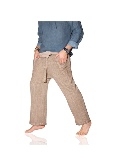 Eliş Şile Bezi Unisex Şile Bezi Balıkçı Pantolon Toprak Tprk
