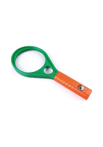 Nikula- Optik Cam El Büyüteç 65mm 6x 4x Pusulalı Çocuklar Ve Yetişkinler Mg89075