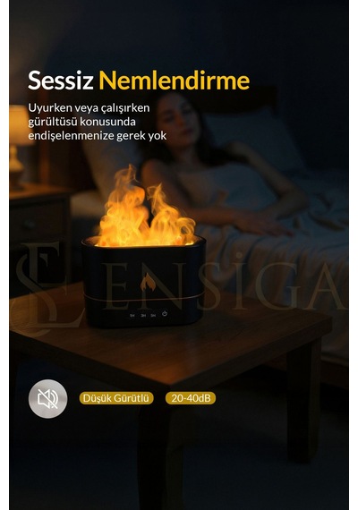 Alev Efektli Ultrasonik Aroma Difüzör