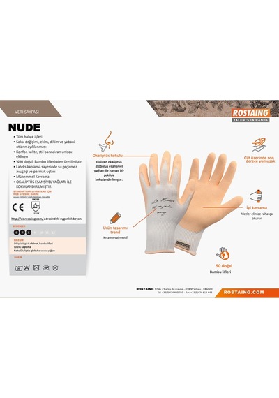 Unisex Bahçe, Saksı Dikim Ve Yabani Ot Eldiveni No:8 M