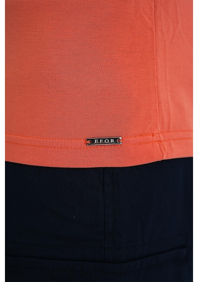 Efor Comfort Fit Polo Yaka Modal Karışım Kısa Kol Casual Turuncu Tişört Ts 903 Turuncu
