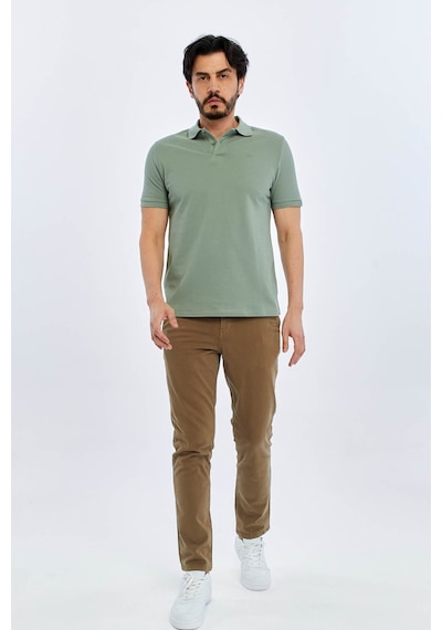 Süvari Slim Yeşil Erkek Polo Yaka T-shirt Ts1014000474