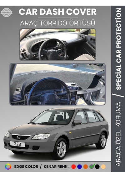 Mazda 323 Bj Hatchback 1998-2003 Torpido Örtüsü Panel Koruma Torpido Koruma Tam Uyum Uv Koruma - 276 Stiloto