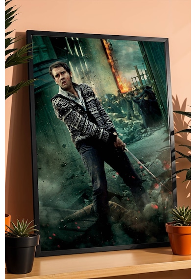 Neville Longbottom Gryffindor Kılıcı Çerçeveli Tablo - Lüks Harry Potter Kahramanlık Porteri Dekor Siyah Neville Longbottom Gryffindor Kılıcı Çerçeveli Tablo - Lüks Harry Potter Kahramanlık Porteri Dekor Siyah