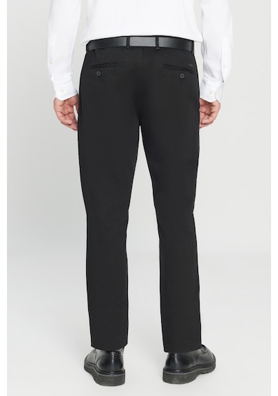 Ac&Co / Altınyıldız Classics Slim Fit Dar Kesim Pamuklu Esnek Chino Erkek Pantolon - Siyah