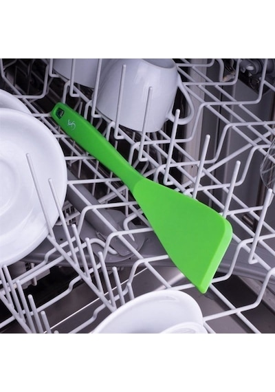 Lurch - Platin Silikon Spatula 28 Cm Yeşil - Yanmaz, Yapışmaz, Bükülmez, Çizmez, Tat Ve Koku Bırakmaz - 240084 Renk