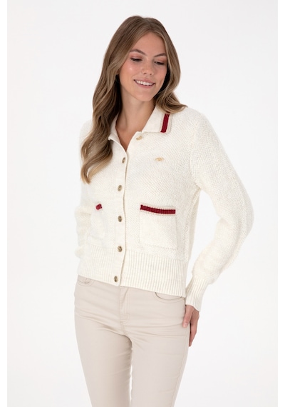 U.S. Polo Assn. Kadın Krem Triko Hırka 50315553-VR256
