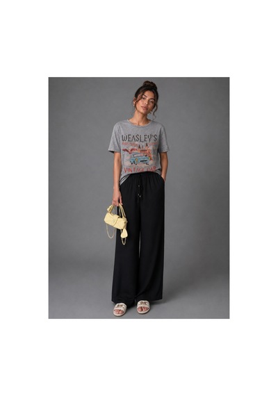 Die&more Belden Bağcıklı Pantolon Siyah Siyah