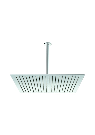 Fause Ankastre Duş Başlığı Borulu Kare Slim Metal 50x50 Cm Tavandan Krom