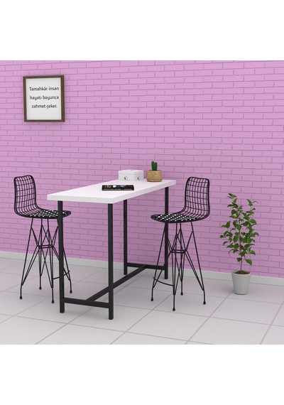 Knsz kafes tel bar sandalyesi 1 li zengin syhviona 75 cm oturma yüksekliği ofis cafe bahçe mutfak