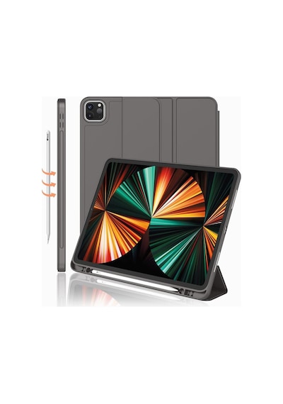 Apple Uyumlu iPad, Pro 11 1. Nesil 2018 Kılıf Kalem Bölmeli Smart Case A1