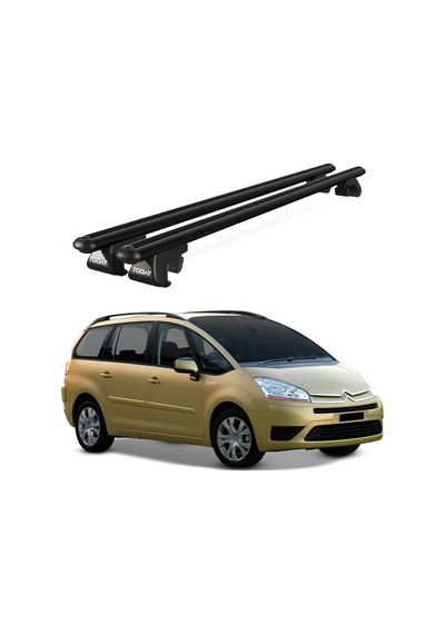 Venüs Citroen C4 Grand Picasso 2007-2013 Uyumlu Siyah Ara Atkı Port Bagaj Tavan Barı