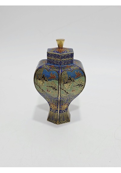 Antika Cloisonne Minyatür Kutu 13cm 173
