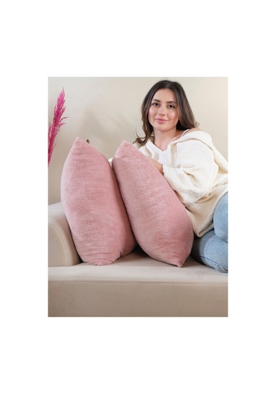 Pudra Wellsoft 2'li Hediyelik Dekoratif Kırlent Kılıfı 44x44 Cm