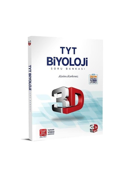 3D Yayınları Tyt Biyoloji Soru Bankası 2023
