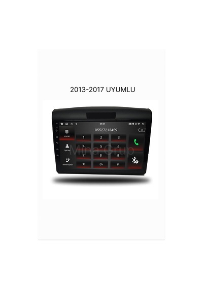 Snp Serisi Honda Crv 2013 İle 2017 Uyumlu 9 İnç Android Multimedya Sistemi 6-128 Gb Hafıza Carplay Android Auto Ve Geri Görüş Kamerası 9"