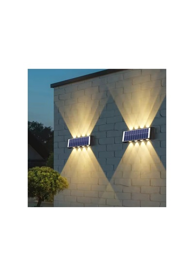 Cata Amber 4 Adet Cata 20w Kos Solar Led Aplik Dış Mekan Amber Ct-8010 Bahçe Cephe Aydınlatması