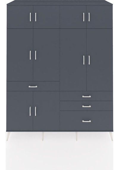 Kronos Gardrop 5 Raflı 4 Çekmeceli 2 Askılı 176x59x221 Antrasit-antrasit Antrasit Kronos Gardrop 5 Raflı 4 Çekmeceli 2 Askılı 176x59x221 Antrasit-antrasit Antrasit