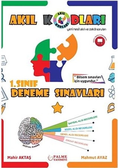 1. Sınıf Akıl Kodları Deneme Sınavları  -  Mahir Aktaş  -  Palme Eğitim