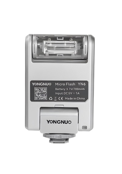 Yongnuo Yn6 Micro Bataryalı Universal Tepe Flaşı Gümüş