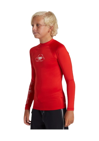 Quiksilver Aqbwr03053 Saturn Upf50 Ls Erkek Çocuk Rashguard Kırmızı