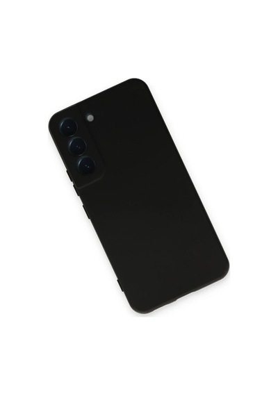 Samsung Galaxy S22 Kılıf Nano İçi Kadife Silikon - Siyah Altın
