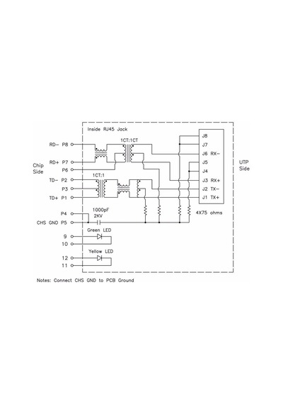 Rj45 Hr911103a Hanrun Trafolu Ledli Ethernet Bağlantı Soketi