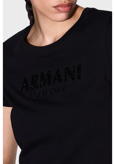Armani Exchange Bayan T Shirt Xw002106 Af10356 Uc001 Siyah Siyah