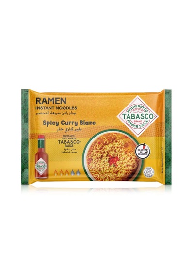 Tabasco Ramen Instant Noodles Spicy Curry Blaze 75g