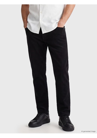 Lcwaıkıkı Classic Siyah Regular Fit Kadife Erkek Chino Pantolon