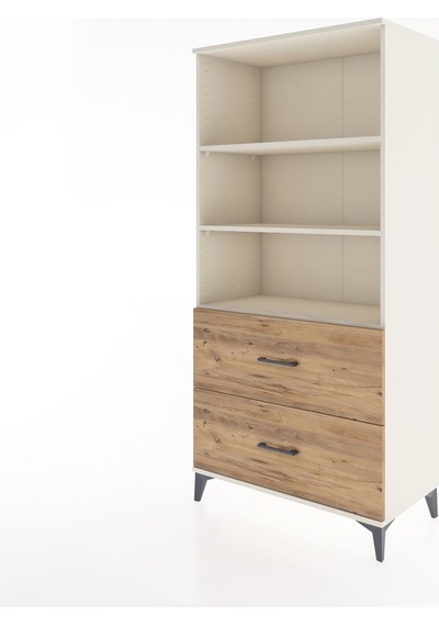 Hyperion Dolap 3 Raflı 2 Çekmeceli 88x44x182 Aytaşı-çam Aytaşı