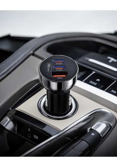 3 Portlu Araç Şarj Adaptörü Pd Type-c Ve Qc3.0 Usb Çıkışlı