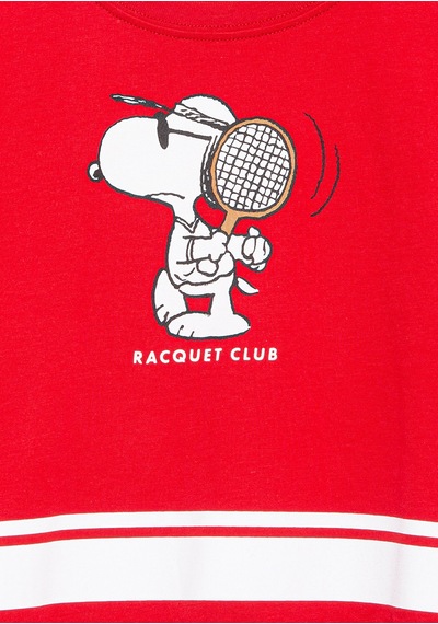 Mavi - Peanuts Baskılı Kırmızı Tişört 7610372-82054 Kırmızı