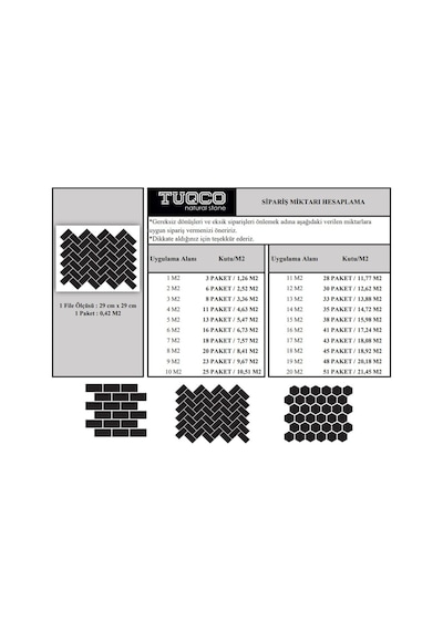 TUQCO Doğaltaş Herringbone Carrara Eskitme Mermer Mozaik