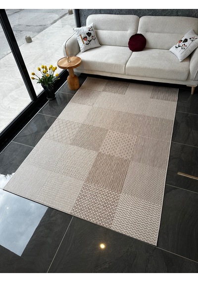 Sisal Halı Salon, Oturma, Yatak Odası Halısı 160x230 Desen Kodu 79269-071 Bej