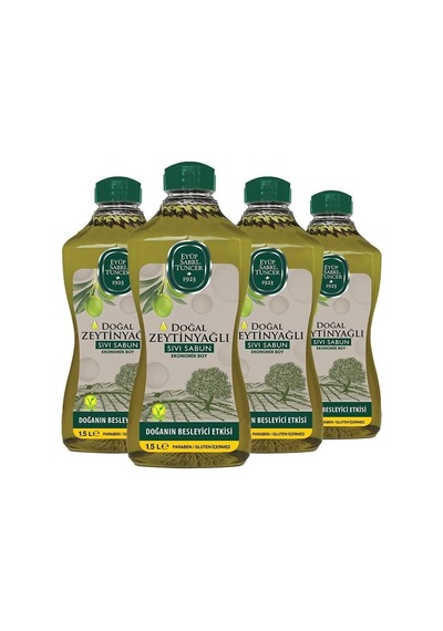 Eyüp Sabri Tuncer Doğal Zeytinyağlı Sıvı Sabun 1.5 Lt X 4