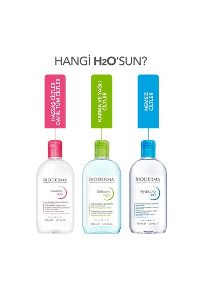 H2o Micellar Makyaj Temizleme Suyu 2'li Set Hassas Ve Normal & Karma, Yağlı Ve Akne Eğilimli Ciltler - 665152753
